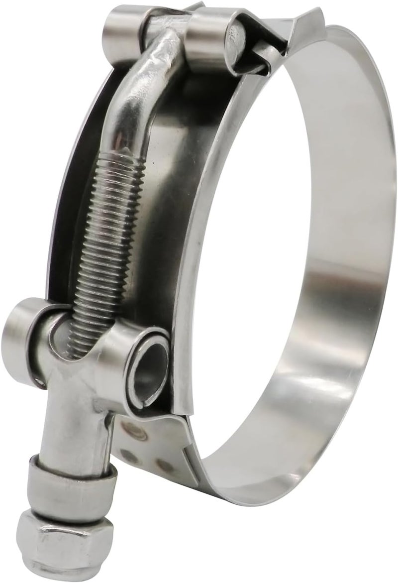 ROADFORMER 3.5" T Bolt Hose Clamp Stainless Steel - Working Range 95mm - 103mm for 3.5" I.D. Hose with 3mm - 6mm Wall Thickness, Tbolt Clamp Featured to Provide Reliable Sealing Force, 2 Pack - Image 5